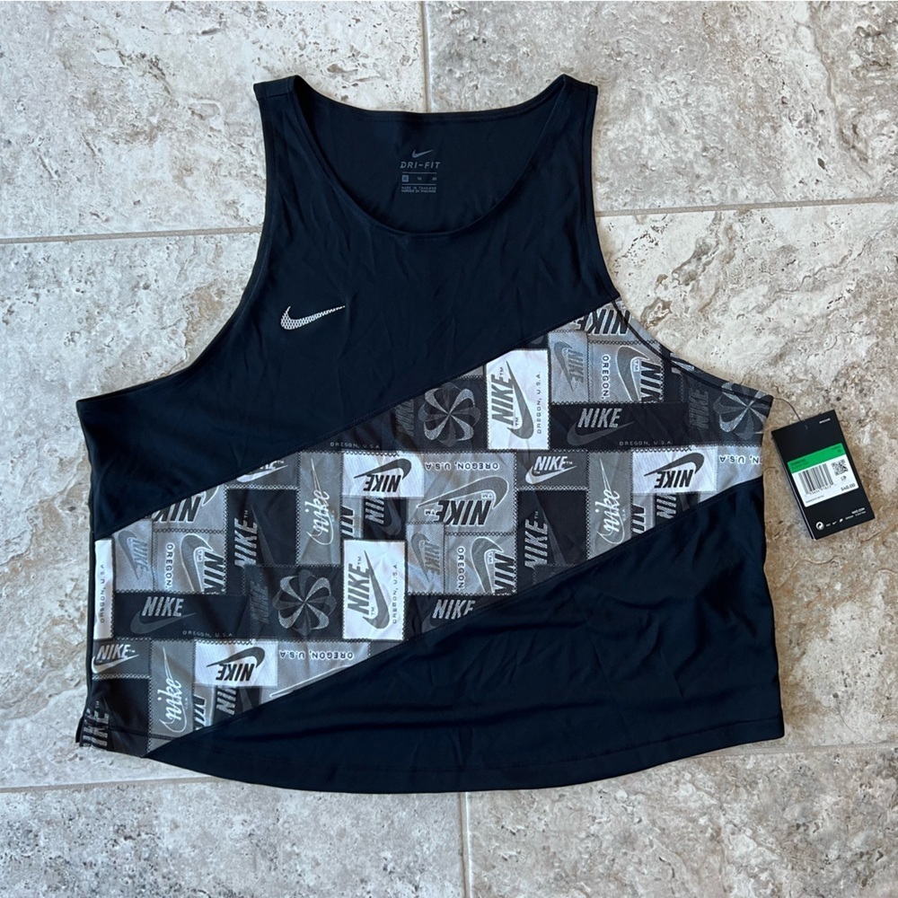Nike NWT Running Lightweight Singlet Sleeveless Activewear Loose Tank Top, XL